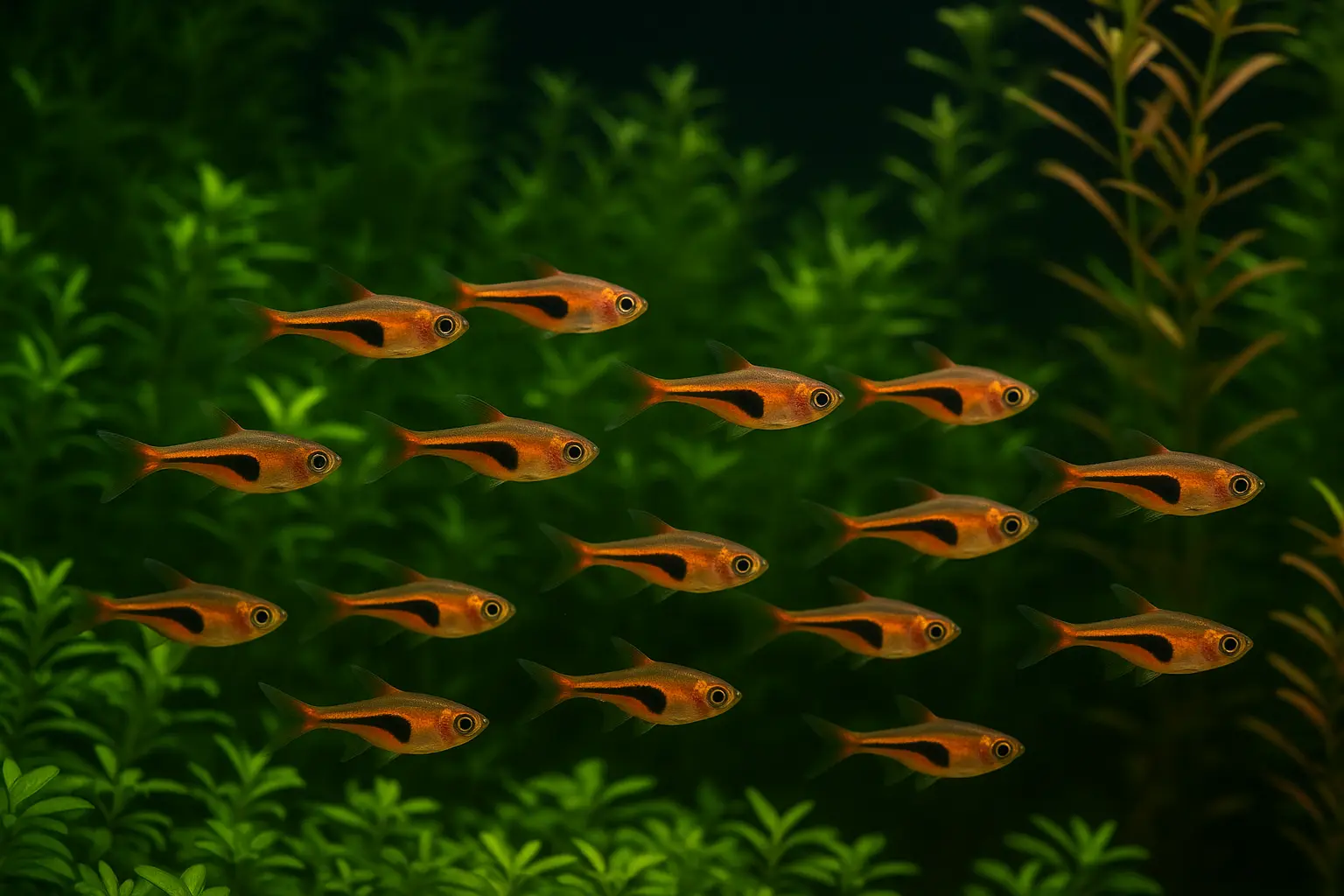 🌙 RASBORA HENGELI – Nano Tankların Turuncu Yüzücüsü!