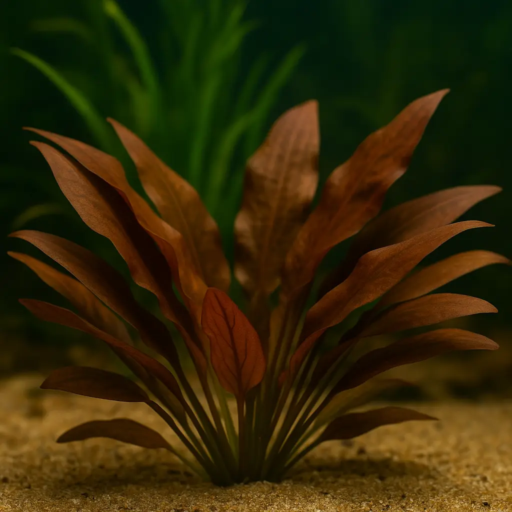 Cryptocoryne Wendtii Brown akvaryum zemininde