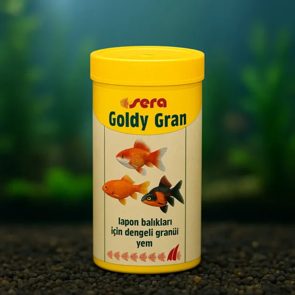 Sera Goldy Gran yem kutusu, Japon balıkları için ideal granül yem