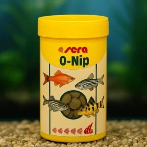 Sera O-Nip tablet yem kutusu, akvaryum camı için yapışabilen yem formu